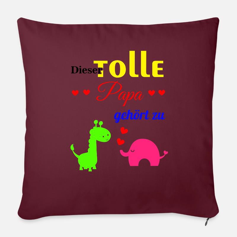 This great dad - Sofa pillow with filling 45cm x 45cm - burgundy