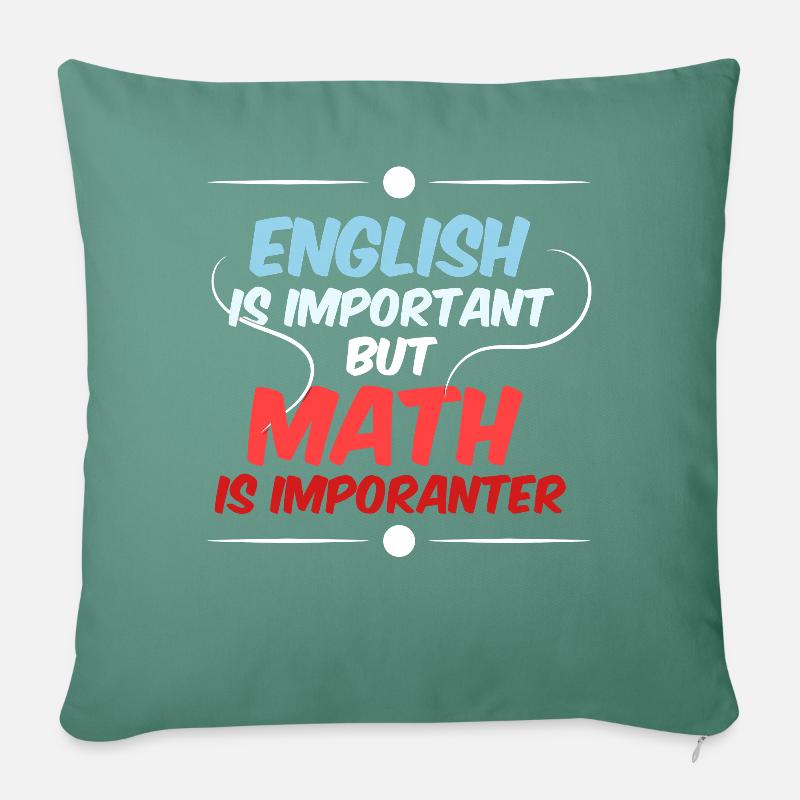 Mathematik Mathe Mathelehrer Mathematiker - Sofakissen mit Füllung 45 x 45 cm - Tanngrün
