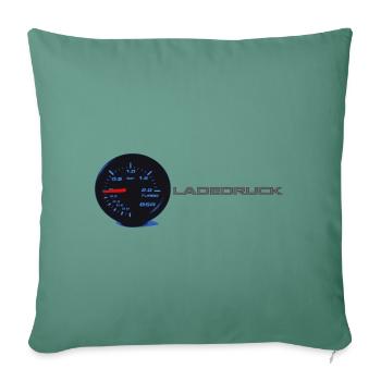 Ladedruck - Sofakissen mit Füllung 45 x 45 cm - Tanngrün - Vorne