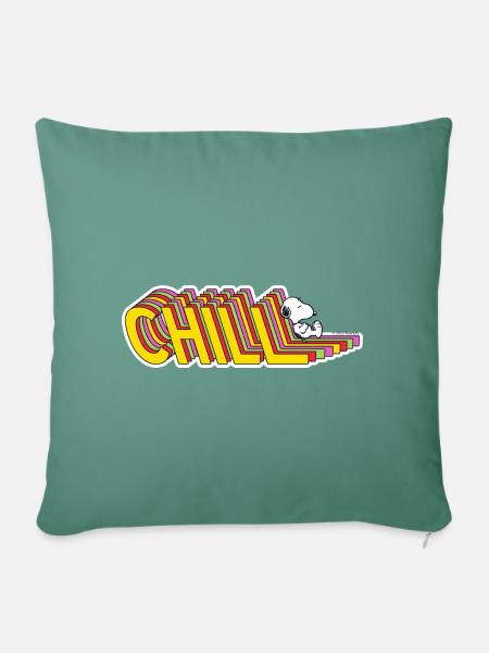Peanuts Snoopy Chill - Sofakissen mit Füllung 45 x 45 cm - Tanngrün