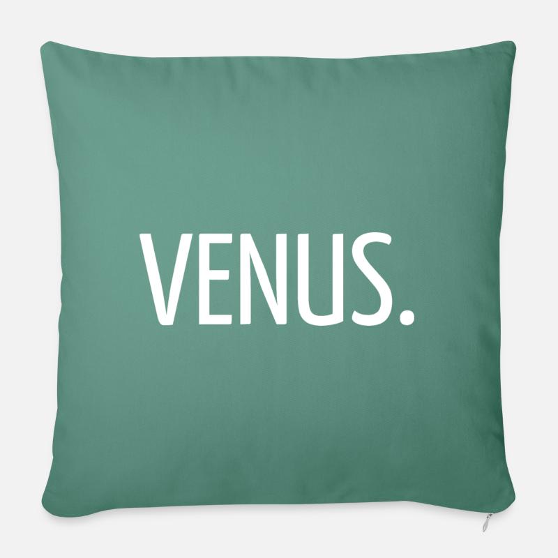 Venus - Coussin et housse de 45 x 45 cm - vert sapin