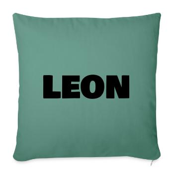 Leon - Sofa pillow with filling 45cm x 45cm - cypress green - Front