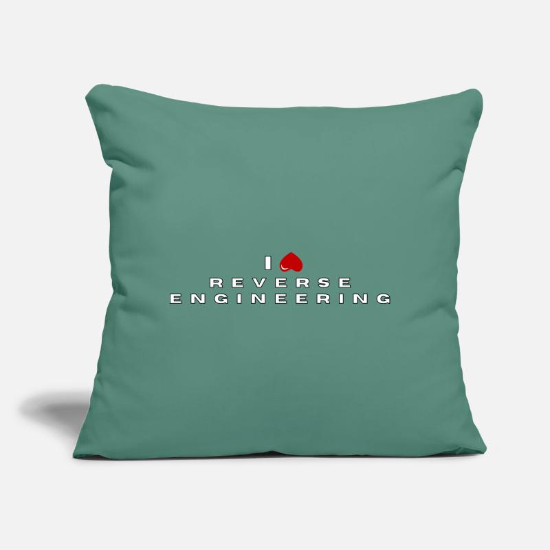I hate Reverse engineering Sofa pillow with filling 45cm x 45cm