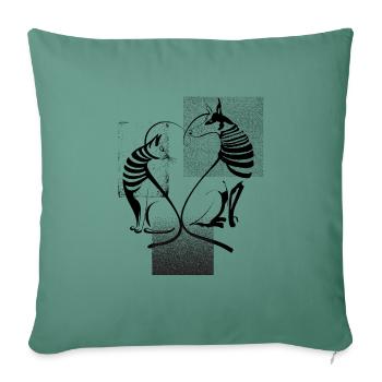Pet Harmony Design - Sofa pillow with filling 45cm x 45cm - cypress green - Front