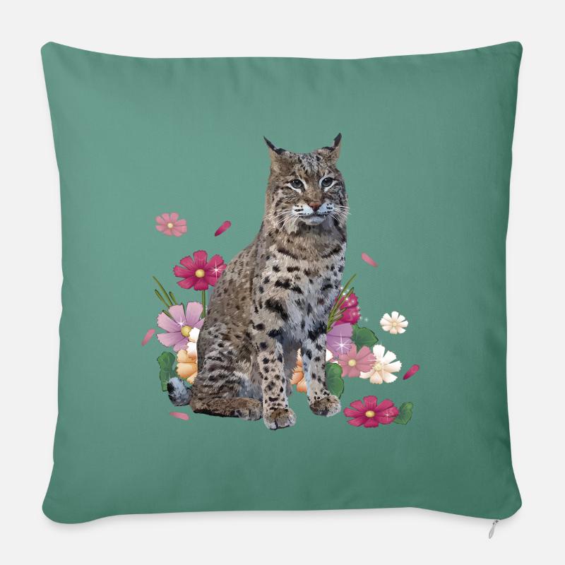 Luchs - Sofakissen mit Füllung 45 x 45 cm - Tanngrün
