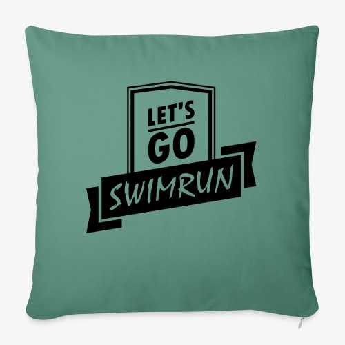 Let s GO Swimrun - Poduszka na kanapę z wkładem 45 x 45 cm