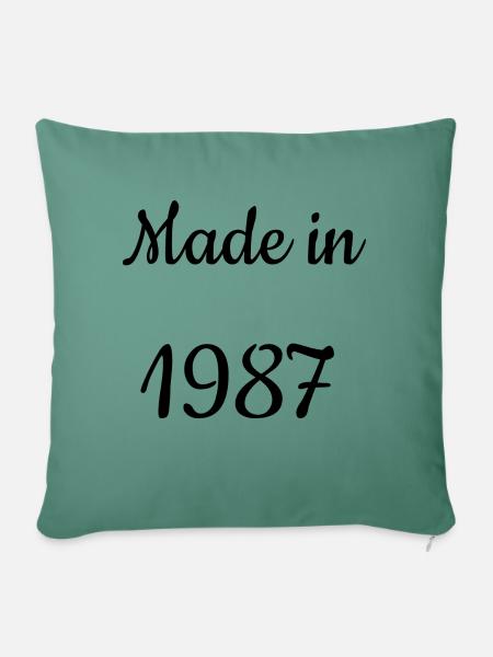 Made in 1987 - Sofakissen mit Füllung 45 x 45 cm - Tanngrün