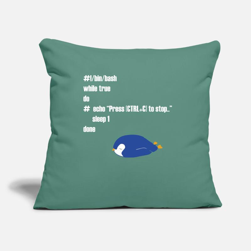 Lustiges Linux Programmierer Informatiker Geschenk Sofakissen mit Füllung 45 x 45 cm
