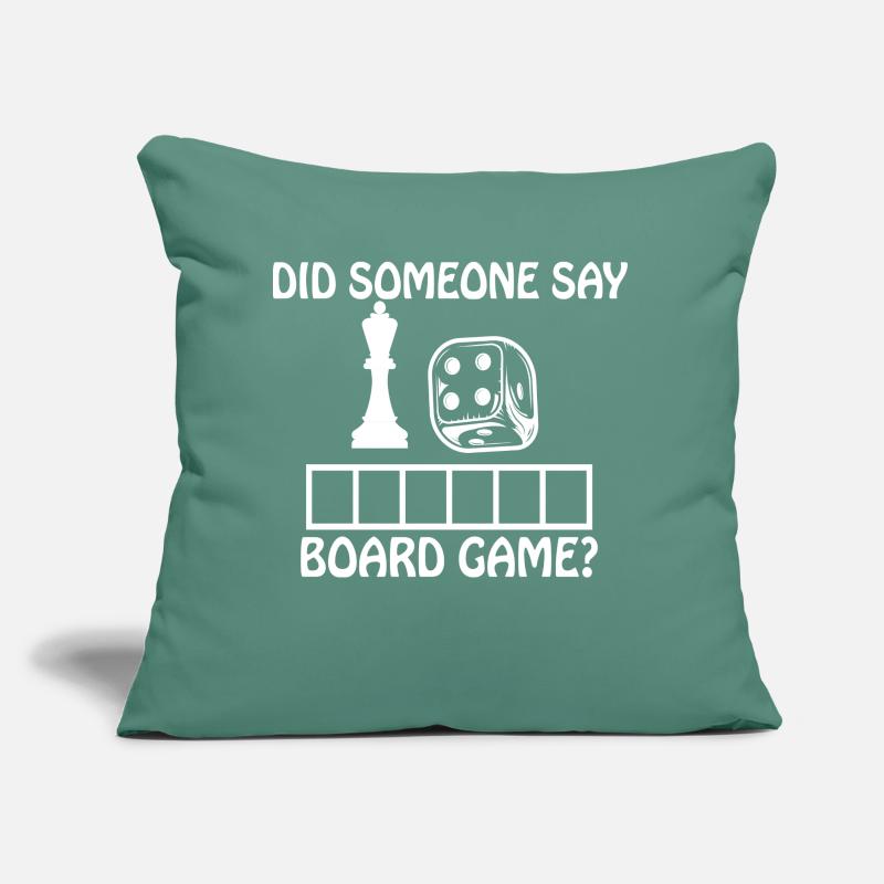 Boardgame Chess Backgammon Game Night Sofa pillow with filling 45cm x 45cm