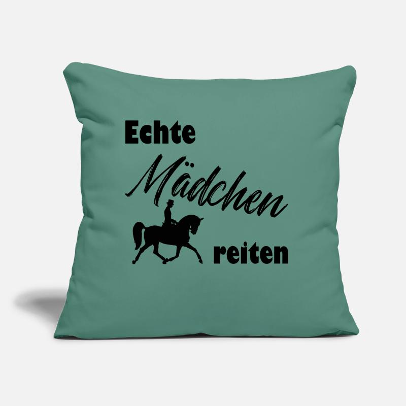 Echte Mädchen reiten Sofakissen mit Füllung 45 x 45 cm