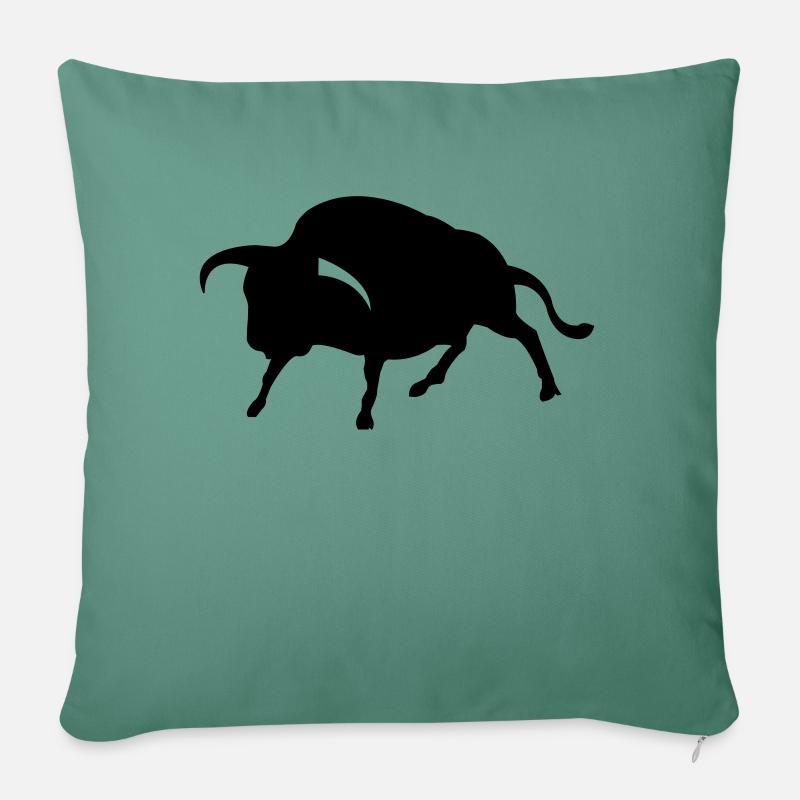 stier - Sofakissen mit Füllung 45 x 45 cm - Tanngrün