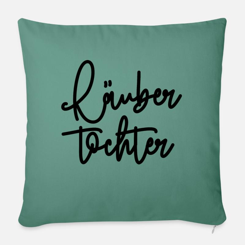 Räubertochter - Sofakissen mit Füllung 45 x 45 cm - Tanngrün