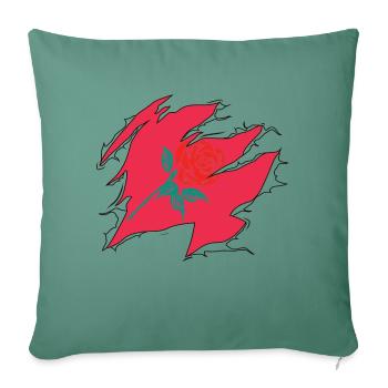 Ripped Labor Suppoter - Sofa pillow with filling 45cm x 45cm - cypress green - Front