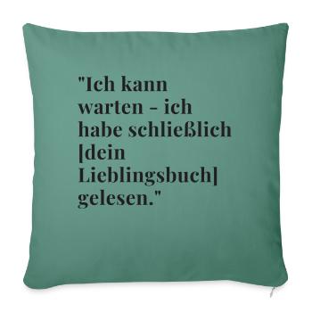 Popkultur und Referenzen - Sofakissen mit Füllung 45 x 45 cm - Tanngrün - Vorne
