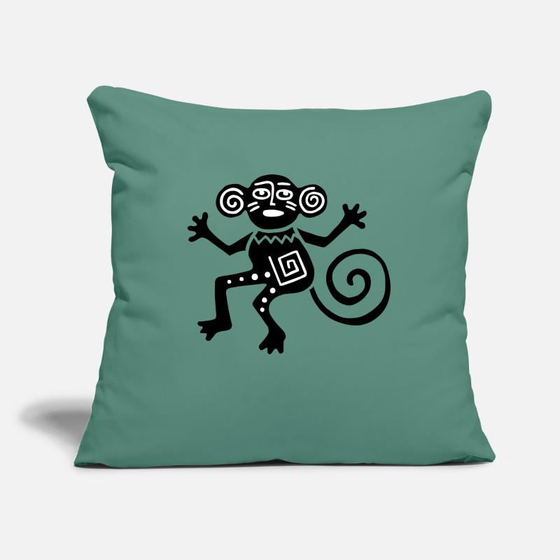 Ancient Mexican Symbol, Monkey, Monkey Sofa pillow with filling 45cm x 45cm