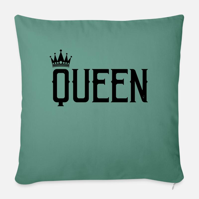 queen - Sofakissen mit Füllung 45 x 45 cm - Tanngrün