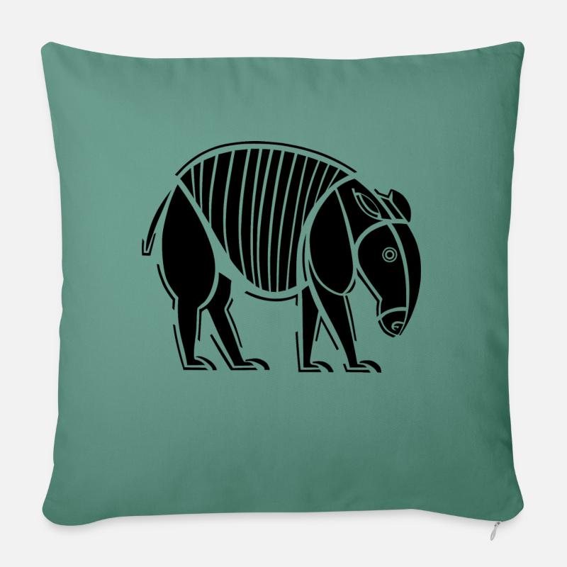 Tapir - Sofakissen mit Füllung 45 x 45 cm - Tanngrün