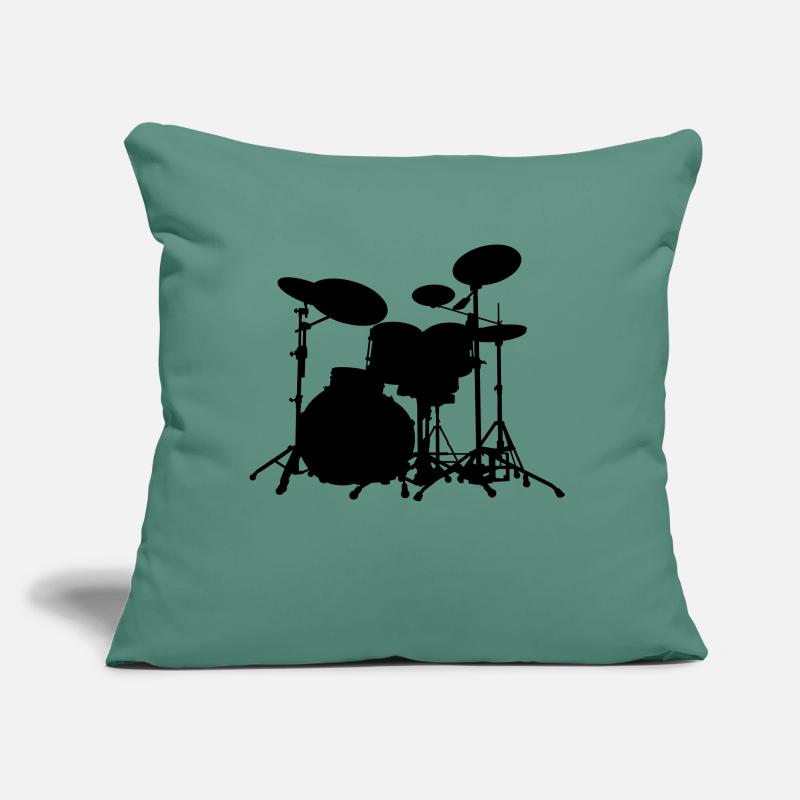 batterie - drums Coussin et housse de 45 x 45 cm