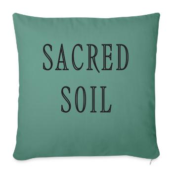Sacred Soil - Sofa pillow with filling 45cm x 45cm - cypress green - Front