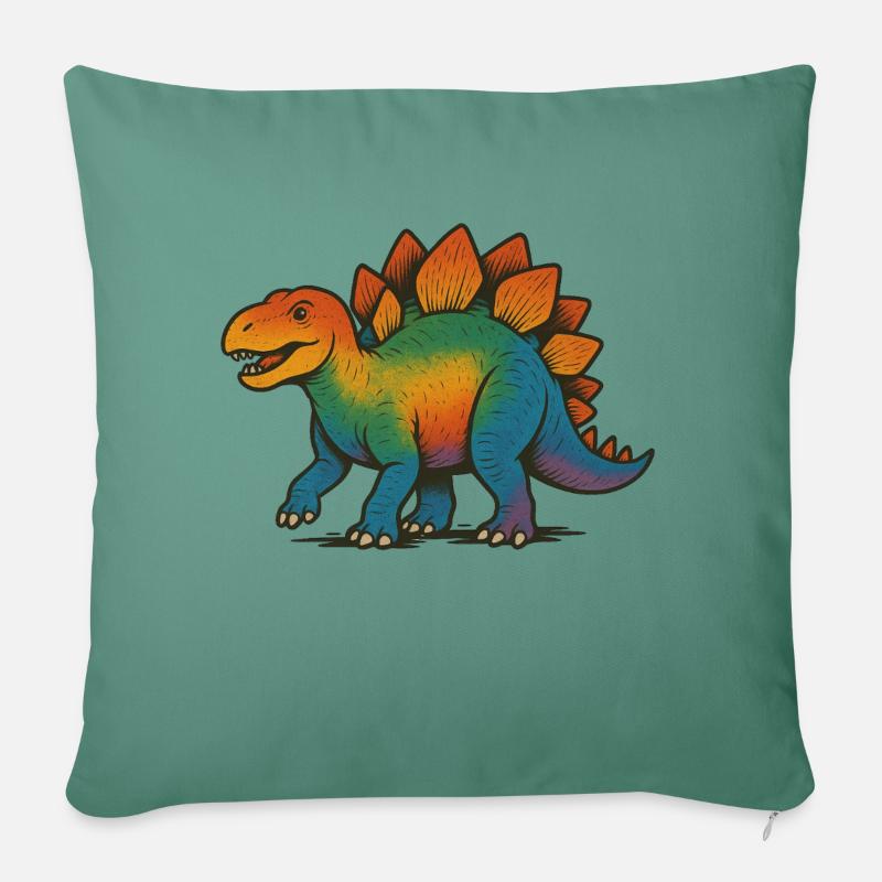 dinosaurier pride regenbogen - Sofakissen mit Füllung 45 x 45 cm - Tanngrün