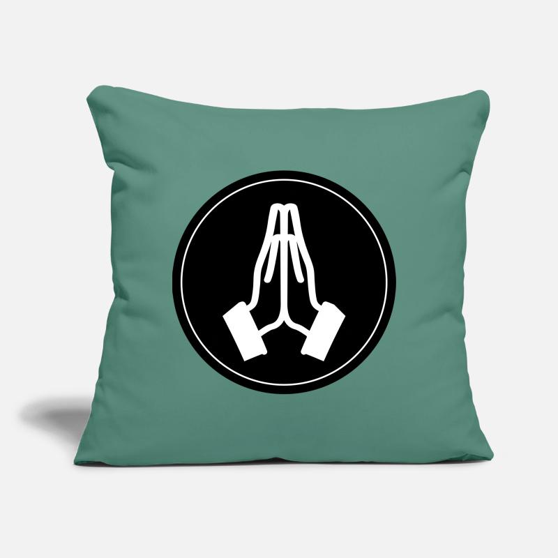 Pray Hands Circle Sofa pillow with filling 45cm x 45cm