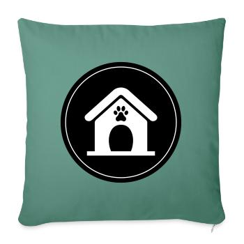 Dog house dog circle - Sofa pillow with filling 45cm x 45cm - cypress green - Front