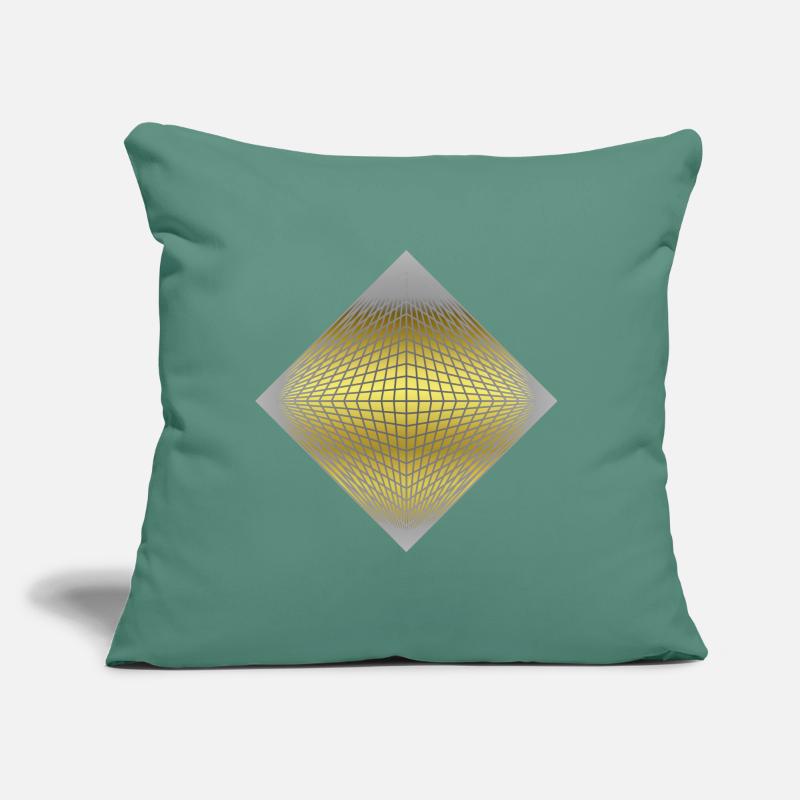 Pyramide 3D & octaèdre Coussin et housse de 45 x 45 cm
