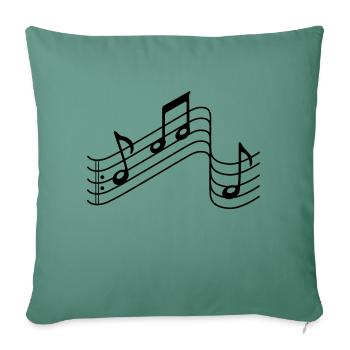 musik - Sofakissen mit Füllung 45 x 45 cm - Tanngrün - Vorne