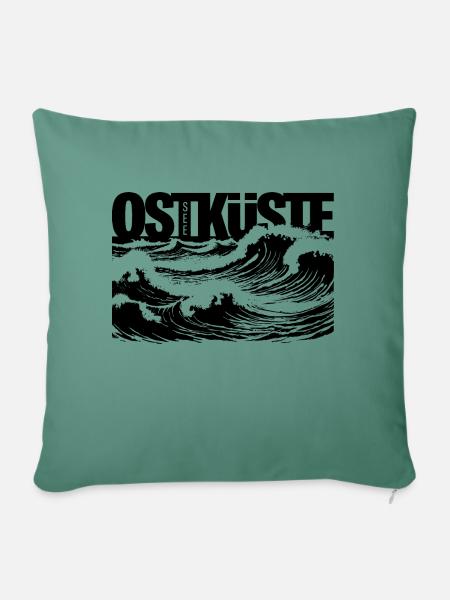 OstsKueste Storm - Sofakissen mit Füllung 45 x 45 cm - Tanngrün