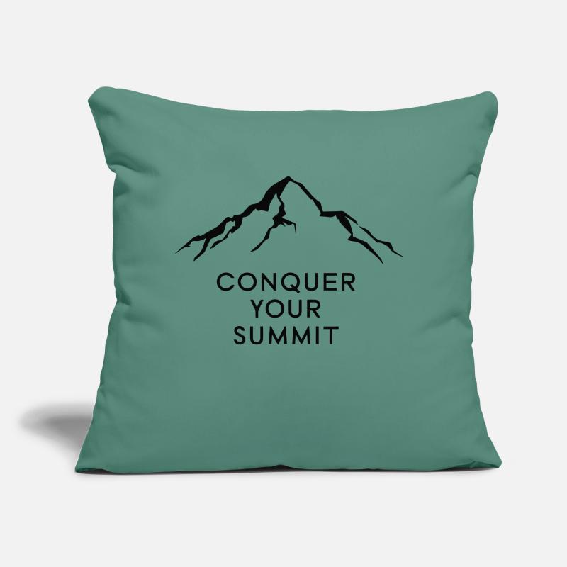 CONQUER YOUR SUMMIT Sofa pillow with filling 45cm x 45cm