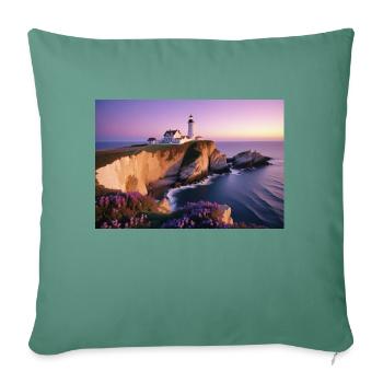 Phare marine - Coussin et housse de 45 x 45 cm - vert sapin - Devant
