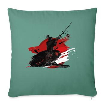 Samurai - Sofakissen mit Füllung 45 x 45 cm - Tanngrün - Vorne
