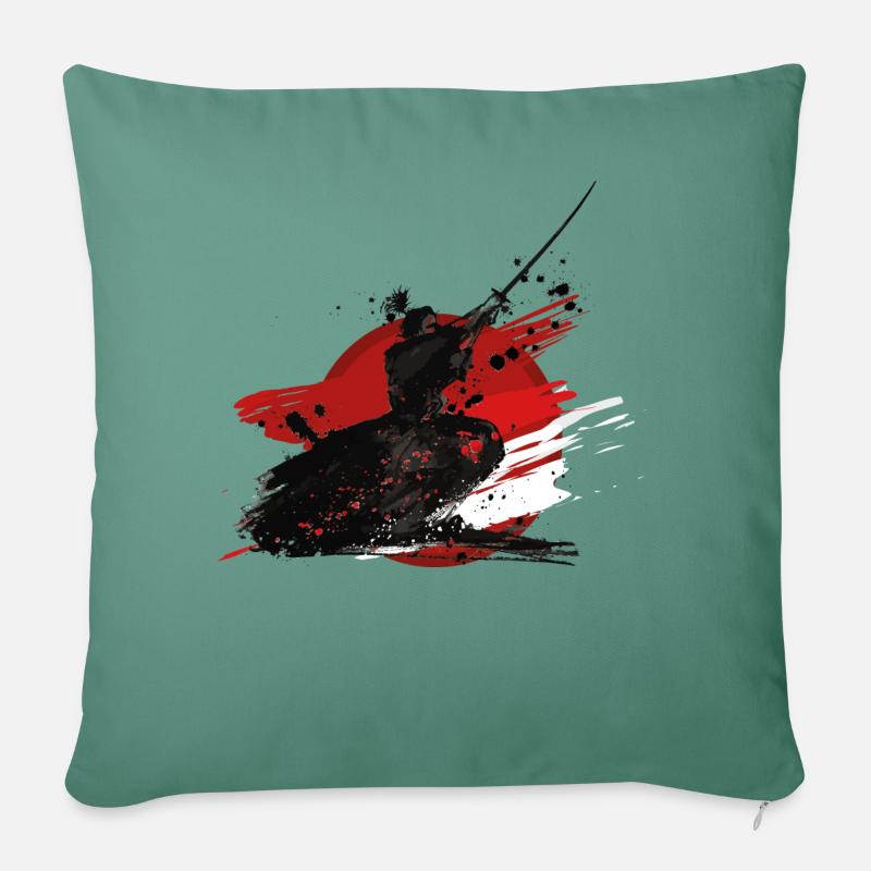 Samurai - Sofakissen mit Füllung 45 x 45 cm - Tanngrün