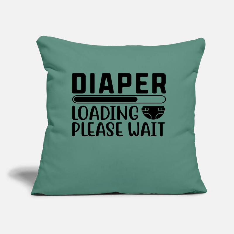 Diaper Loading Please Wait Sofa pillow with filling 45cm x 45cm