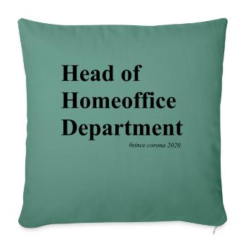 Home office - Sofa pillow with filling 45cm x 45cm - cypress green - Front