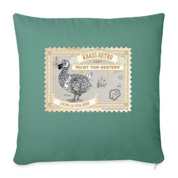 Living la vida Dodo - Sofa pillow with filling 45cm x 45cm - cypress green - Front