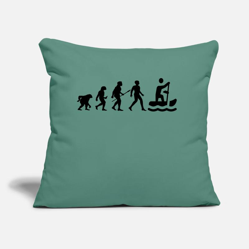 Design cool « Evolution Rowing Shirt » Coussin et housse de 45 x 45 cm