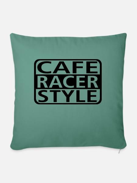 Cafe Racer Style - Sofakissen mit Füllung 45 x 45 cm - Tanngrün