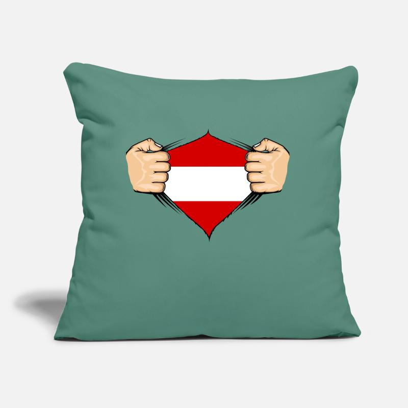 Conception du drapeau de l’Autriche Coussin et housse de 45 x 45 cm