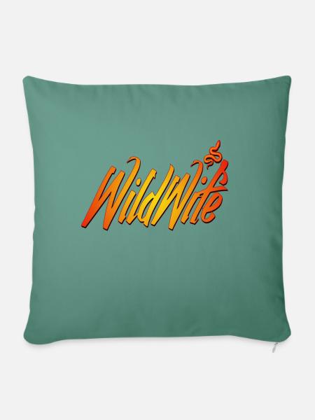 wild wife - Sofakissen mit Füllung 45 x 45 cm - Tanngrün