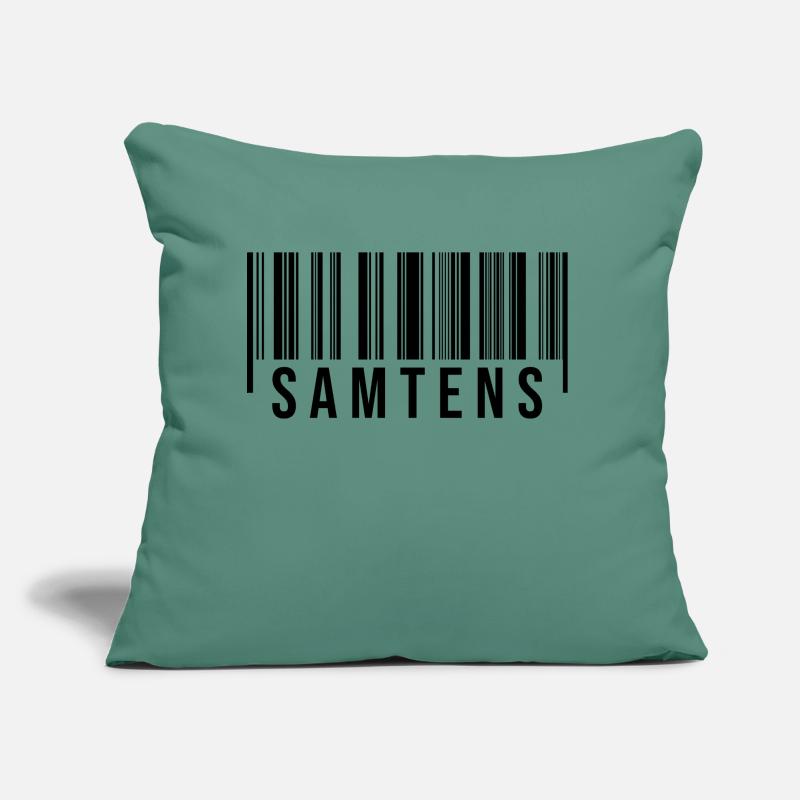 Samtens Strichcode Sofakissen mit Füllung 45 x 45 cm