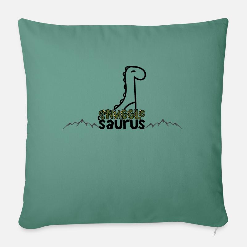 Dino04 - Sofakissen mit Füllung 45 x 45 cm - Tanngrün
