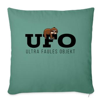 Ultra Faules Objekt Faultier - Sofakissen mit Füllung 45 x 45 cm - Tanngrün - Vorne