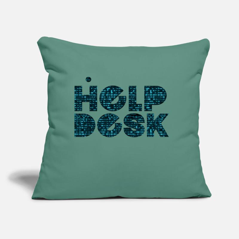 helpdesk IT support geek computer computer geek Sofa pillow with filling 45cm x 45cm