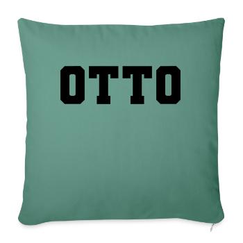Name - Otto - Sofa pillow with filling 45cm x 45cm - cypress green - Front