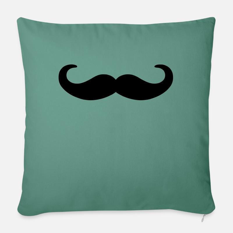 moustache - Sofakissen mit Füllung 45 x 45 cm - Tanngrün