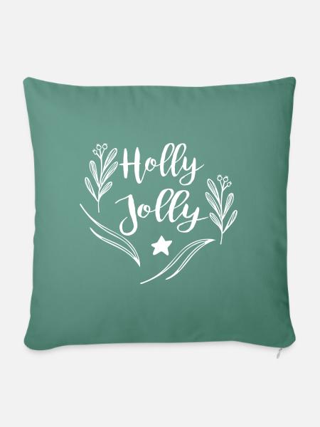 Holly Jolly - Sofakissen mit Füllung 45 x 45 cm - Tanngrün