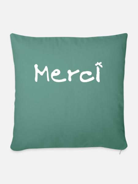 Merci - Sofakissen mit Füllung 45 x 45 cm - Tanngrün