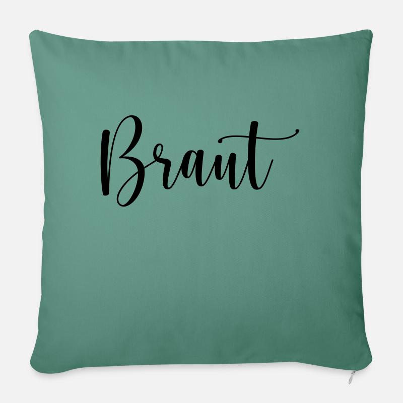 braut - Sofakissen mit Füllung 45 x 45 cm - Tanngrün