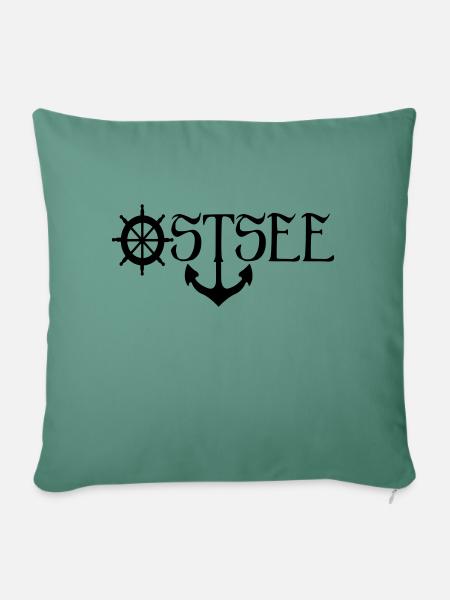 Ostsee Anker - Sofakissen mit Füllung 45 x 45 cm - Tanngrün